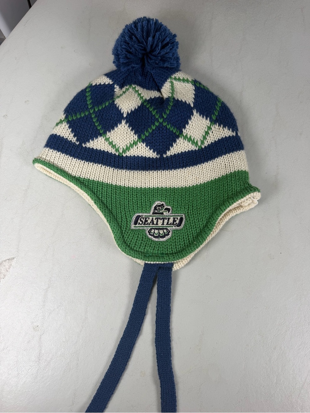 Reebok Seattle Thunderbirds WHL Fair Isle Trapper Hat - One Size